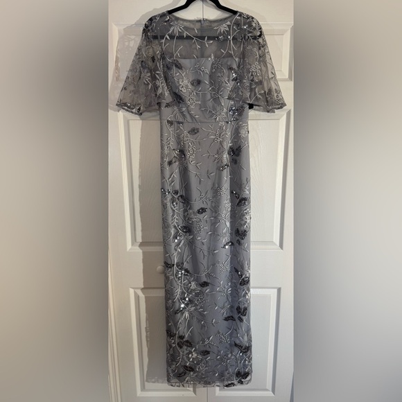 JS Collections Daphne Flutter Column Gown NWT - Picture 7 of 10